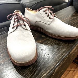 Cole  Haan beautiful pair of white sandals size 10 .